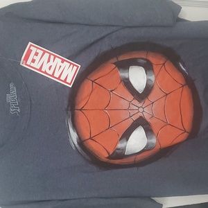 Marvel 2xl Spider-Man l ark blue men tee